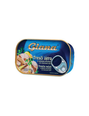 Torsklever lättrökt i sin egen olja, Giana 115g