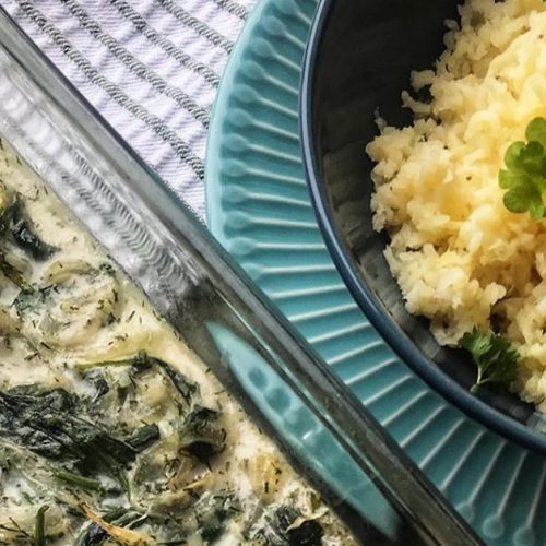 Fiskgryta i ugn med pepparrot