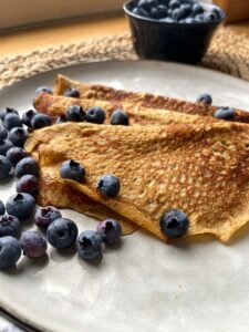 Pannkakor sötpotatismjöl